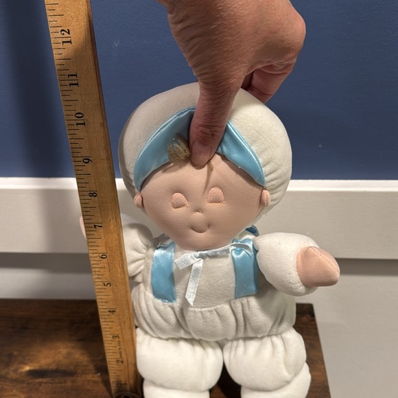 Rare Vintage Eden Sleeping Velour Baby Boy Doll Plush - Picture 11 of 12